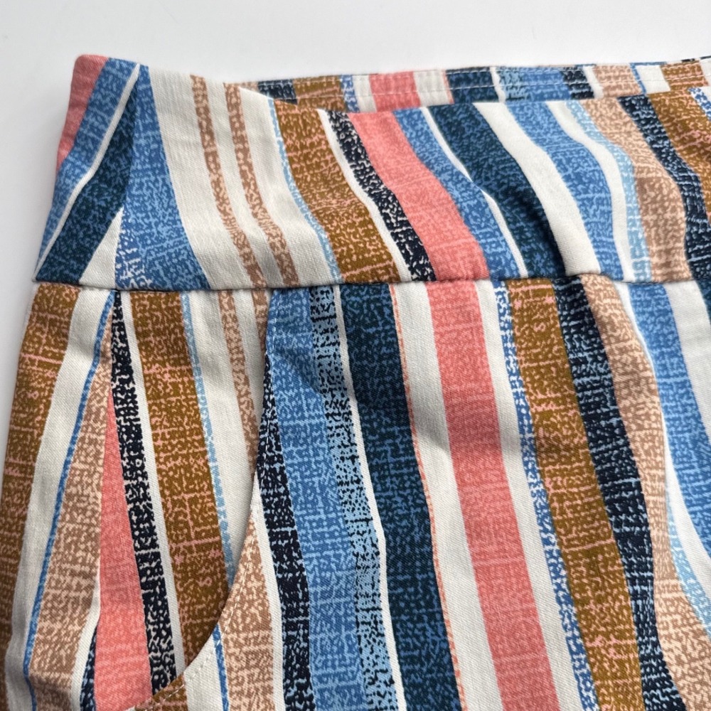Zac & Rachel New Millennium Skort 16W NWT Striped Pull On Coconut Milk Riviera - Picture 4 of 10